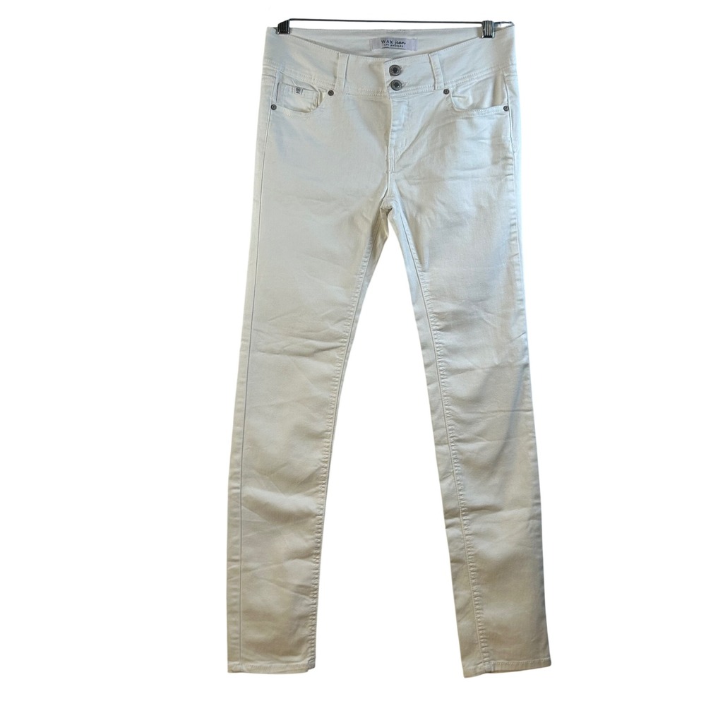 WAX JEAN Womens White Skinny Stretch Denim Jeans Pants Size 9